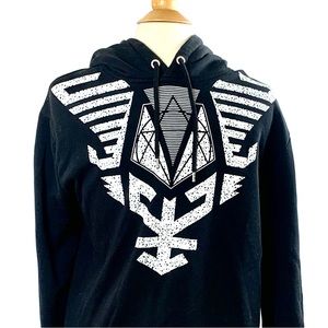 ASOS Men’s Graphic design Hooded Sweatshirt.  Size L 22” chest 27” length